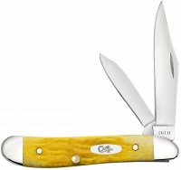Case xx Knives Peanut Platts Jig Yellow Bone 75314 Stainless Pocket Knife