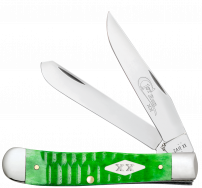 Case xx Knives Trapper 1st Run Gator Bright Green Bone 81440 1/250 Pocket Knife