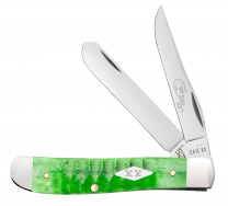 Case xx Knives Mini Trapper 1st Run Gator Bright Green Bone 81441 1/250 Knife