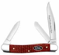 Case xx Knives Med Stockman 1st Run Red Micarta 82272 Carbon Steel 1/250 Knife