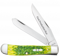 Case xx Knives Trapper 1st Run Jigged Green Apple 87860 Stainless 1/250 Knife