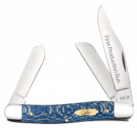 Case xx Knives Stockman 1st Run Blue Sycamore 93732 Stainless 1/250 Pocket Knife