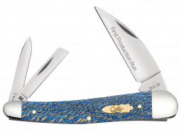 Case xx Knives Seahorse Whittler 1st Run Blue Sycamore 93738 1/250 Pocket Knife