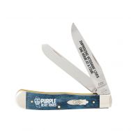 Case xx Knives Trapper Puple Heart Homes Blue Bone AWPH54TB Pocket Knife