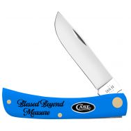 Case xx Sod Buster Jr Blessed Beyond Measure Light Blue Synthetic Pocket Knife
