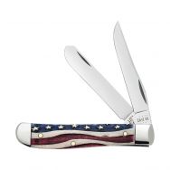 Case xx Knives Mini Trapper Red Barn Star Spangled Bone Stainless Pocket Knife