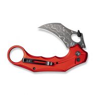 Civivi Knives Incisor 2 C16016B-DS1 Red Aluminum Damascus Steel Pocket Knife