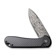 Civivi Knives Elementum 2 Button Lock C18062PB-DS1 Damascus Steel Pocket Knife