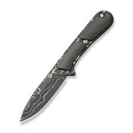 Civivi Knives Mini Elementum C23010DS1 Canvas Micarta Damascus Fixed Blade Knife