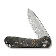 Civivi Knives Elementum 2 C18062P-10 Golden Shred Carbon Damascus Steel Knife