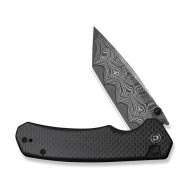 Civivi Knives Brazen C19059C-DS1 Carbon Fiber Black G10 Damascus Steel Knife