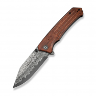 Civivi Knives Tacticorix C23055-DS1 Guibourtia Wood Damascus Steel Knife