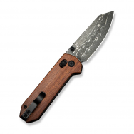 Civivi Knives Yonder Crossbar Lock C23073B-DS1 Guibourtia Wood Damascus Knife