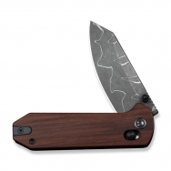 Civivi Knives Yonder Crossbar Lock C23073B-DS2 Guibourtia Wood Damascus Knife