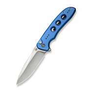 Civivi Knives Hyperpulse Button Lock C23087A-2 Blue Aluminum 14C28N Knife