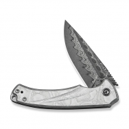 Civivi Knives Voidflare C24040-DS1 Aluminum G10 Damascus Steel Knife