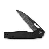 Civivi Knives Guile Liner Lock C24062B-DS1 Black Micarta Damascus Steel Knife