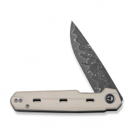 Civivi Knives Navo Liner Lock C25015A-DS1 White G10 Damascus Steel Knife