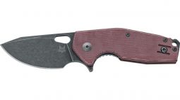 Fox Knives Suru Frame Lock 526LI-MBU M398 Stainless Burgundy Micarta Knife
