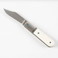 Jack Wolf Knives Big Bro Jack Smooth White Bone S90V Stainless Steel Knife