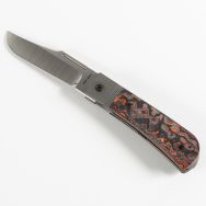 Jack Wolf Knives The Benny Frame Lock Mars Valley Fat Carbon S90V Steel Knife