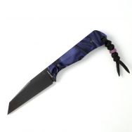Jack Wolf Knives Collusion Fixed Blade Purple Wave Kirinite S90V Stainless Knife