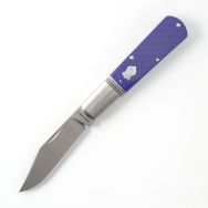 Jack Wolf Knives Gateway Barlow Sawcut Purple G10 Sandvik Stainless Steel Knife