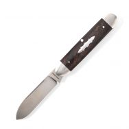 Jack Wolf Knives Gateway Equal End Ebony Wood Sandvik Steel Pocket Knife