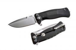 LionSteel Knives SR11 Frame Lock SR11A BS Sleipner Steel Black Ergal Aluminum