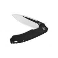 QSP Knives Woodpecker Frame Lock 116-D-II Knife M390 Stainless & Black Titanium