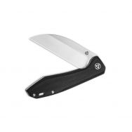QSP Knives Pelican Liner Lock 118-D2 Knife 2-Tone S35VN Stainless/Black Micarta