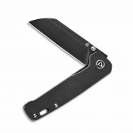 QSP Knives Penguin Liner Lock 130-O Knife Black 154CM Stainless & Black Titanium