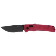 SOG Knives Flash AT-XR Lock 11-18-09-57 Serrated CRYO D2 Garnet Red Pocket Knife
