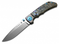 Spartan Blades Harsey Folder SF5 Bronze Dragon Art Titanium MagnaCut Knife