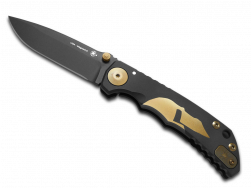 Spartan Blades Harsey Folder SF5 Black Gold Helmet Titanium MagnaCut Knife