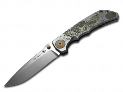 Spartan Blades Harsey Folder SF5 Koi Fish Titanium CPM MagnaCut Knife