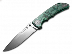 Spartan Blades Harsey Folder SF5 Green Ladies of Liberty Titanium MagnaCut Knife