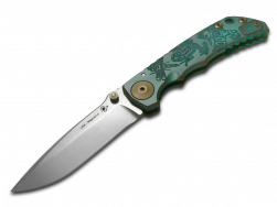 Spartan Blades Harsey Folder SF5 Green Northwest Coast Titanium MagnaCut Knife