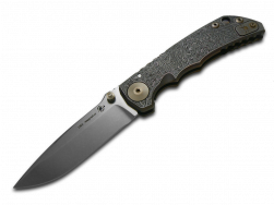 Spartan Blades Harsey Folder SF5 Bronze Relic Pattern Titanium MagnaCut Knife