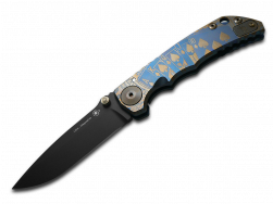 Spartan Blades Harsey Folder SF5 Bronze Royal Flush Titanium MagnaCut Knife