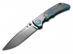 Spartan Blades Harsey Folder SF5 Blue Trail Walker Titanium MagnaCut Knife