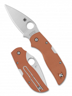 Spyderco Knives Chaparral C152GPBOR Orange G10 CPM Rex 121 Tool Steel Knife