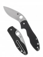 Spyderco Knives Retract C276GP Black G10 9Cr18MoV Stainless Steel Pocket Knife