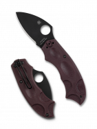Spyderco Knives Meerkat C64BGBKP Burgundy FRN Micro-Melt PD#1 Steel Pocket Knife