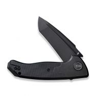 WE Knife Press Check Tanto 20078A-1 Knife Black 20CV Steel/Black G10/Titanium