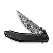WE Knife Quixotic Frame Lock 21016-DS1 Knife Damasteel Black Bronze Titanium