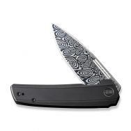 WE Knife Speedster Frame Lock 21021B-DS1 Damasteel Black Titanium Pocket Knives