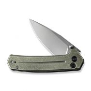 WE Knife Culex Button Lock 21026B-5 Green Titanium 20CV Stainless Pocket Knives