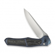 WE Knife 702XI 07B-1 Blue Titanium Carbon Fiber M390 Stainless Steel Knife