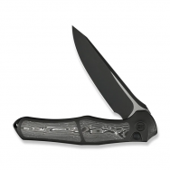 WE Knife 702XI 07B-2 Black Titanium Aluminum Carbon Fiber M390 Stainless Knife